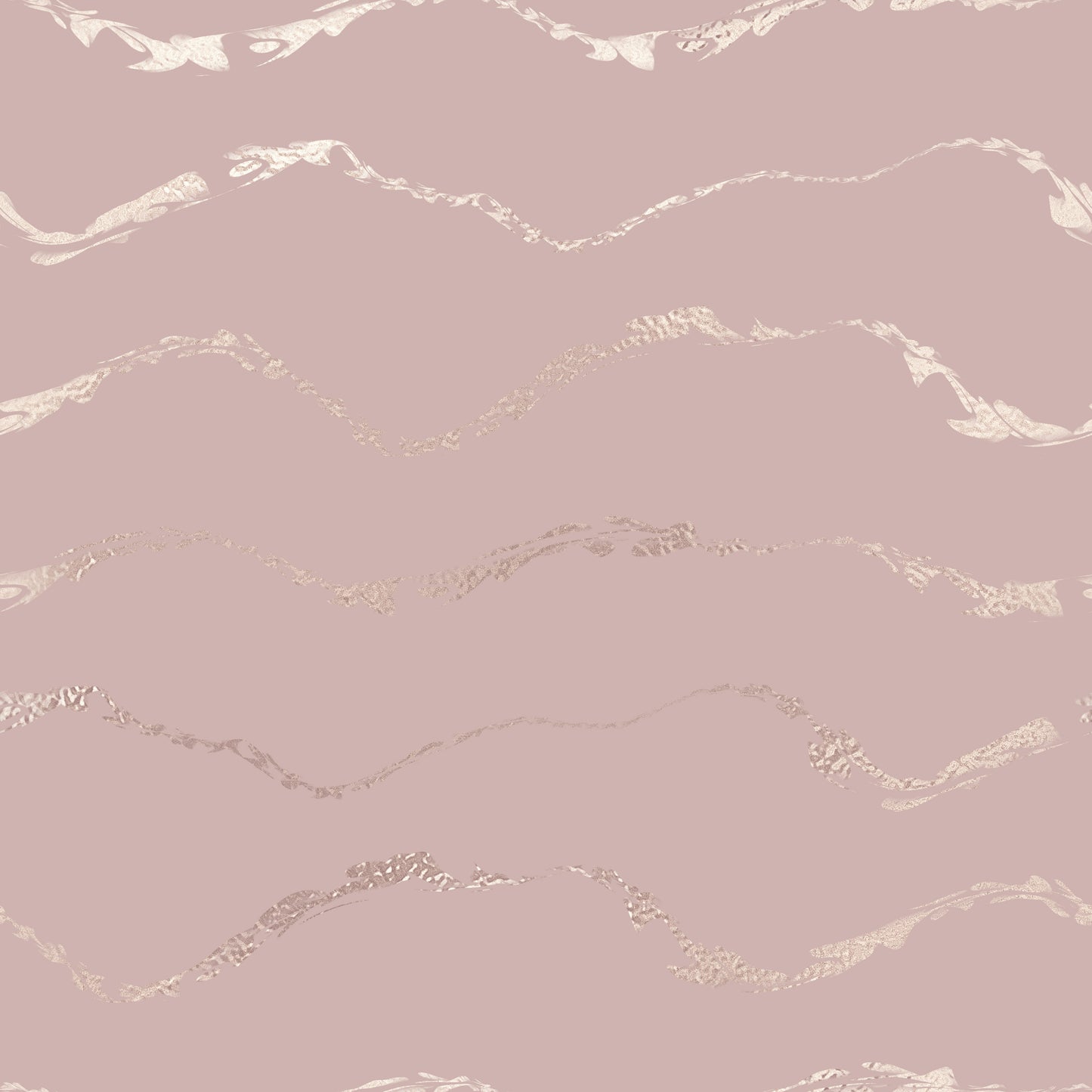 Blush Pink Wavy Foil Effect Lines Vinyl Furniture Sticker