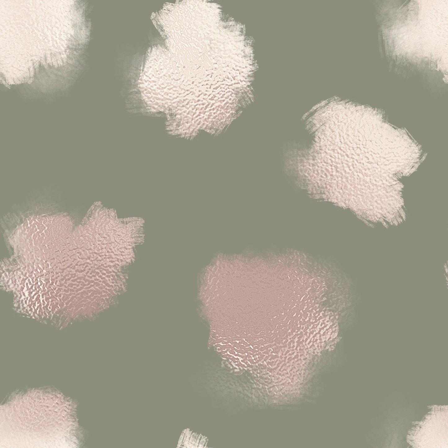 Khaki Green & Blush Sheen Cloud Smudge Self Adhesive Vinyl