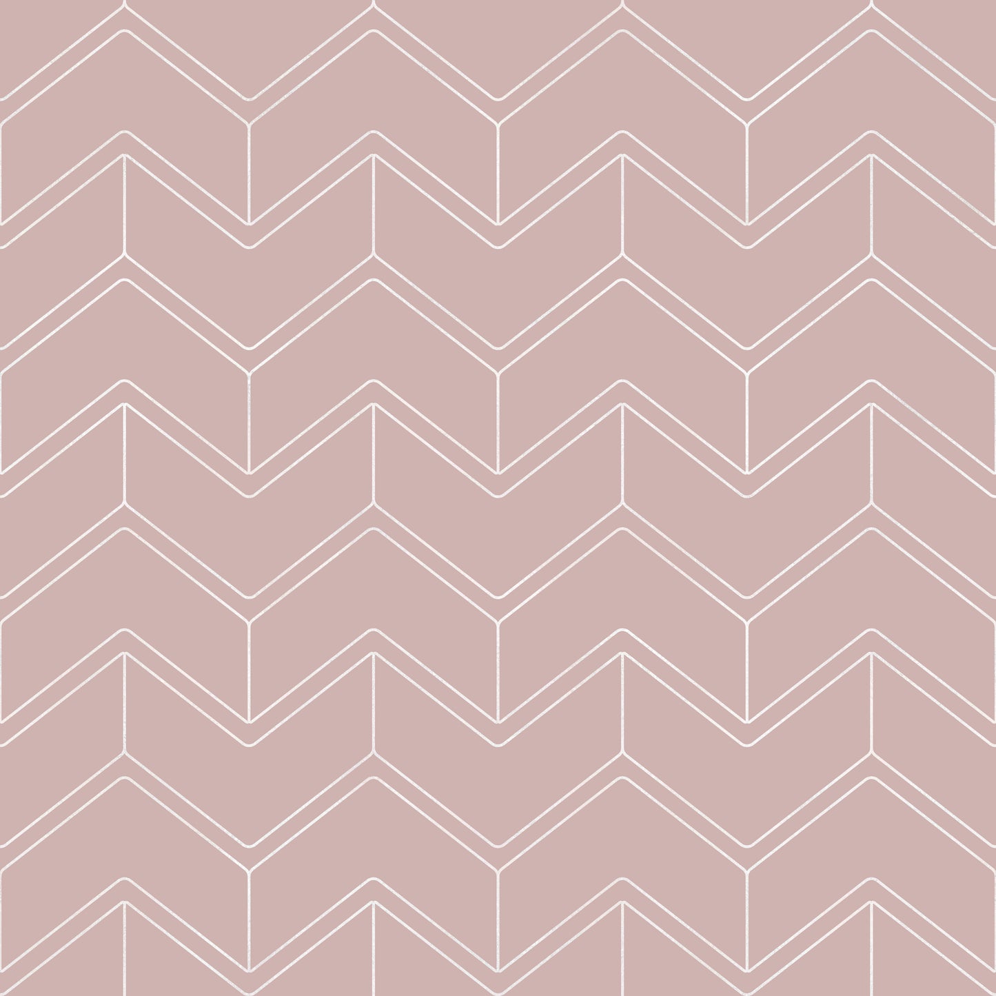 Blush Pink Zig Zag Pattern Vinyl Furniture Sticker