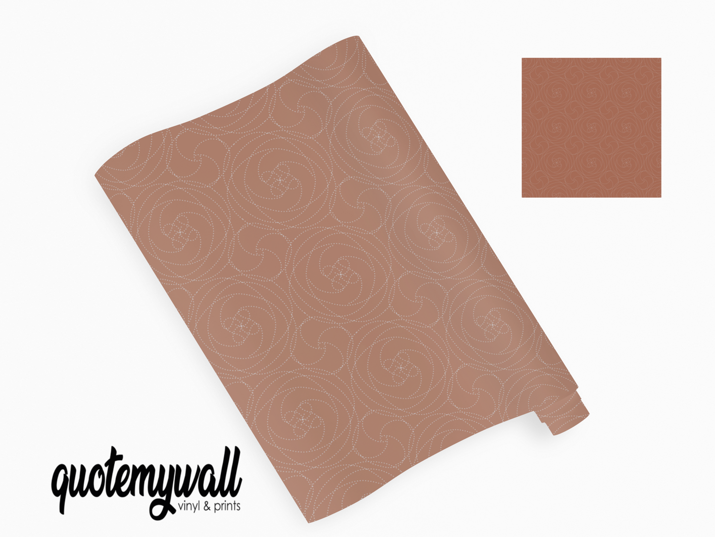 Brown Ultra Fine Swirls Self Adhesive Vinyl
