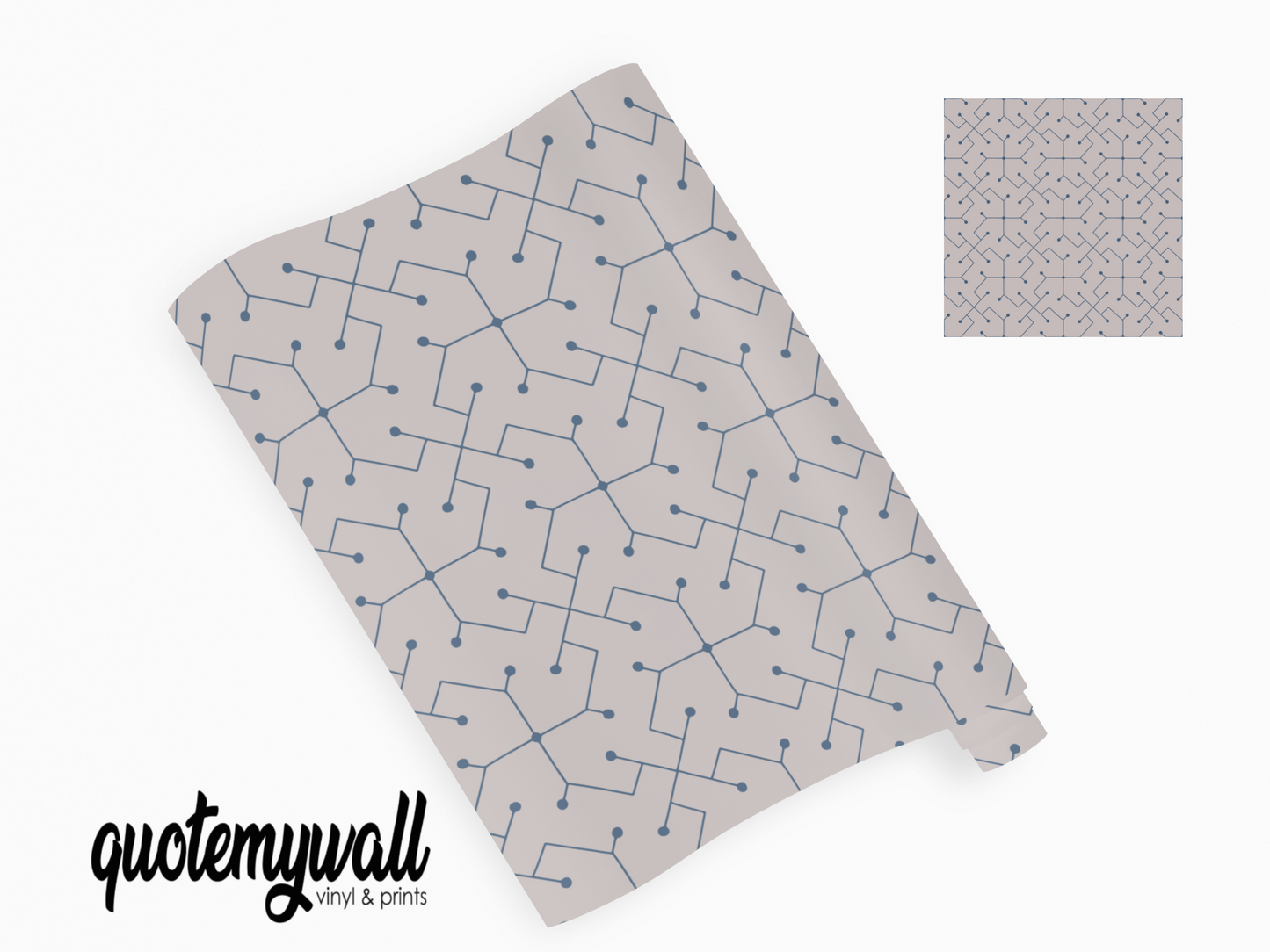 Grey Circuit Board Self Adhesive Vinyl