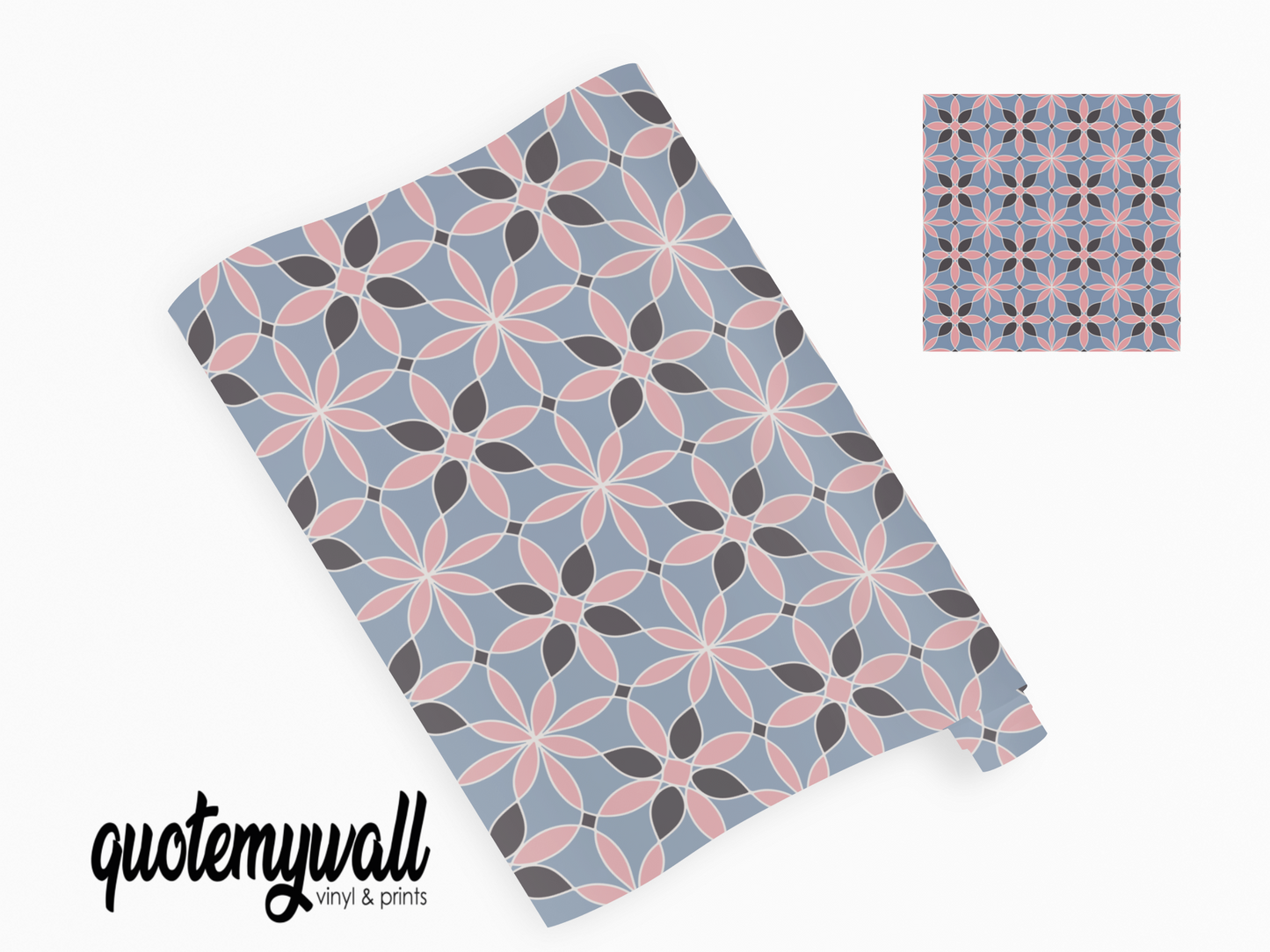 Flower Petal Kaleidoscope Self Adhesive Vinyl