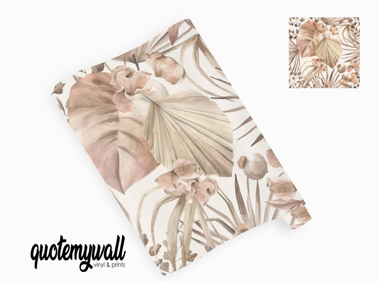 Rustic Palm Leaf Spear Self Adhesive Vinyl