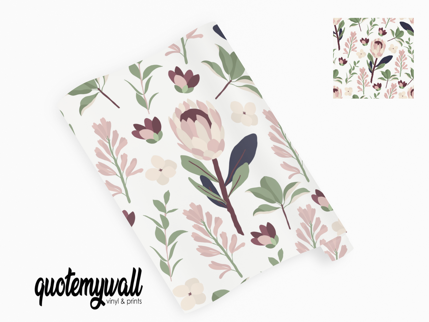Foliage Nature Flower Stem Self Adhesive Vinyl