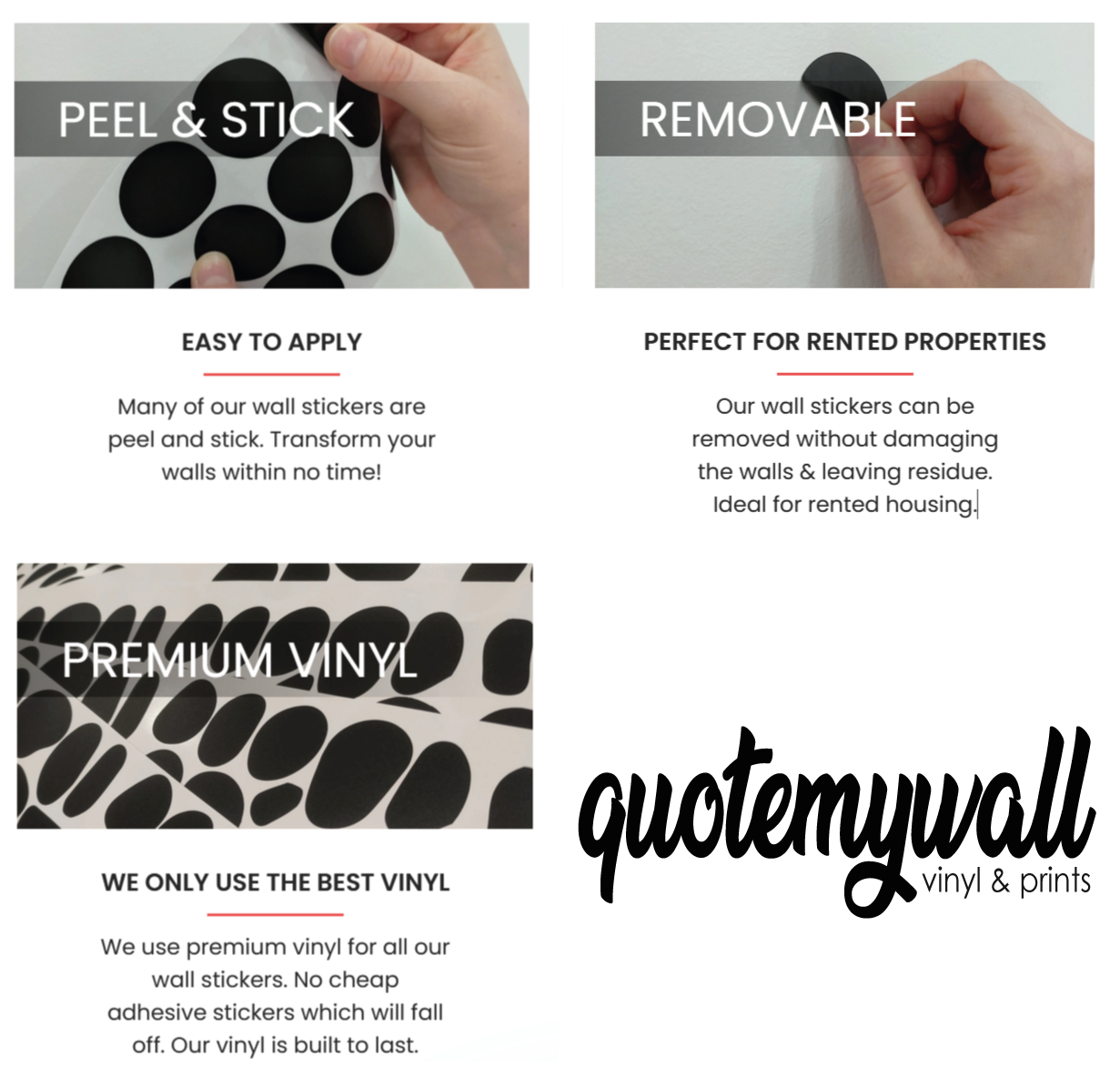 100 Polka Dot Wall Decals Stickers Round Dots