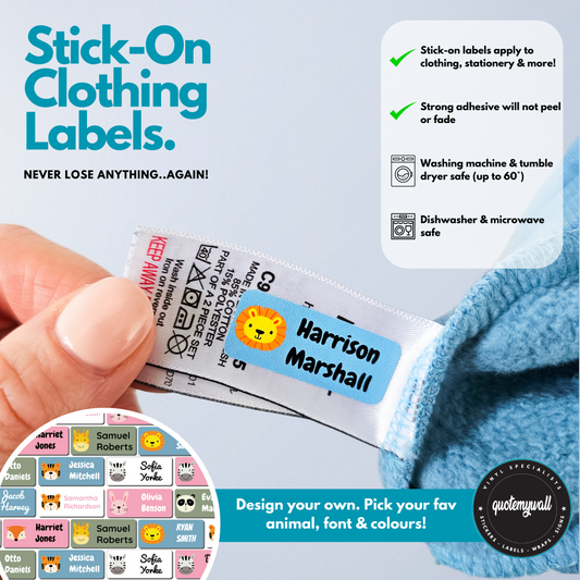 Streamlining Organization: The Convenience of Stick-On Clothing Labels