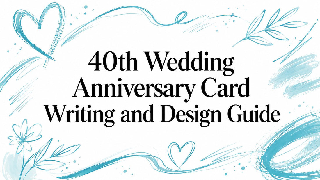 40th Wedding Anniversary Card Writing and Design Guide