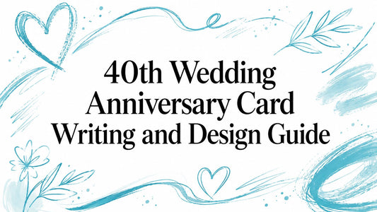 40th Wedding Anniversary Card Writing and Design Guide