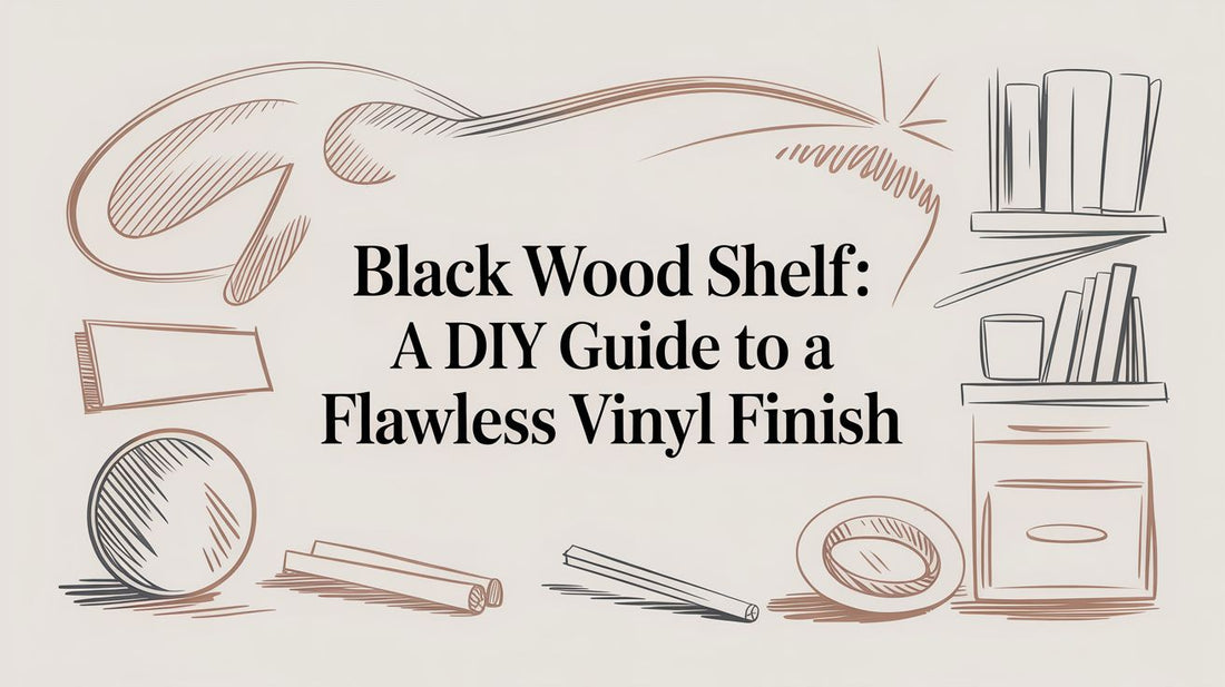 Black Wood Shelf: A DIY Guide to a Flawless Vinyl Finish