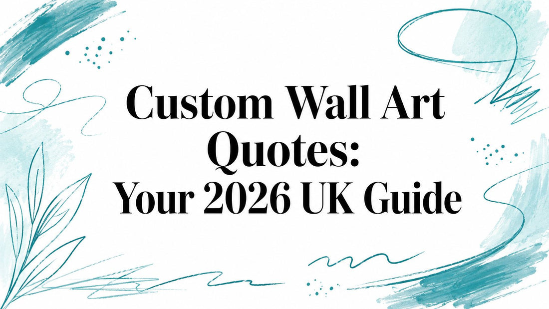 Custom Wall Art Quotes: Your 2026 UK Guide