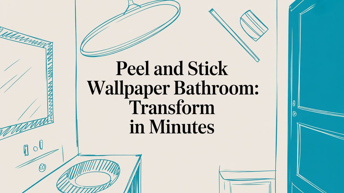 peel and stick wallpaper bathroom: Transform in Minutes