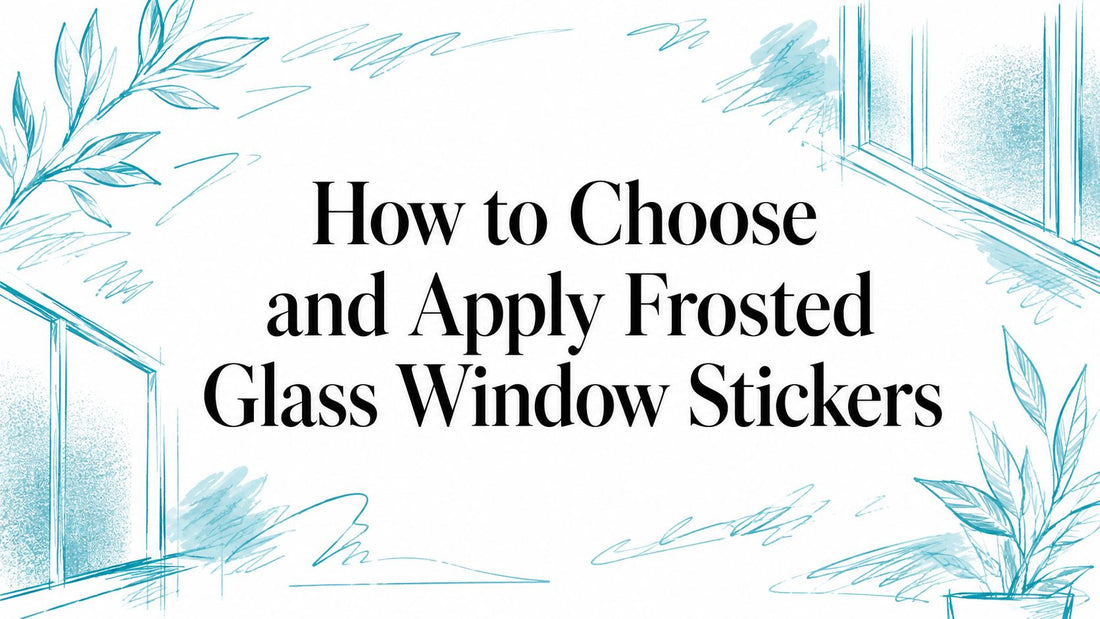 How to Choose and Apply Frosted Glass Window Stickers