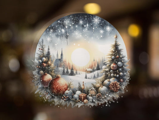 Christmas window stickers decorations UK