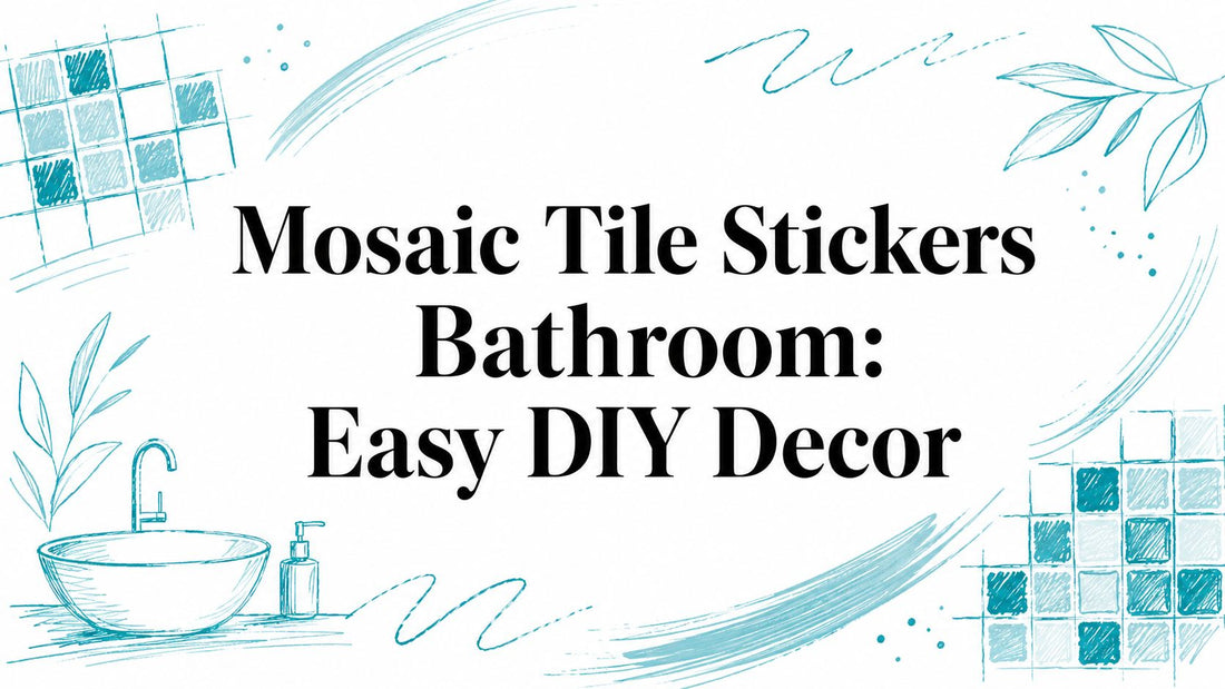 Mosaic Tile Stickers Bathroom: Easy DIY Decor