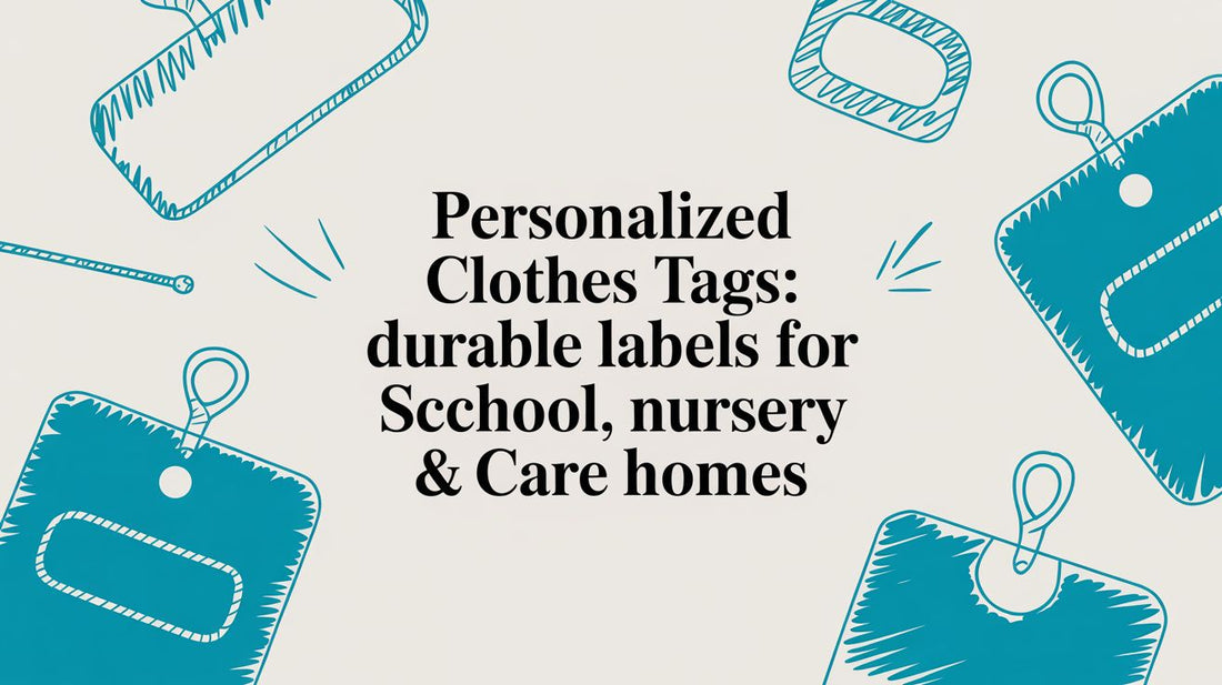 Personalized clothes tags: Durable Labels for School, Nursery & Care Homes