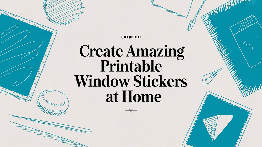 Create Amazing Printable Window Stickers at Home