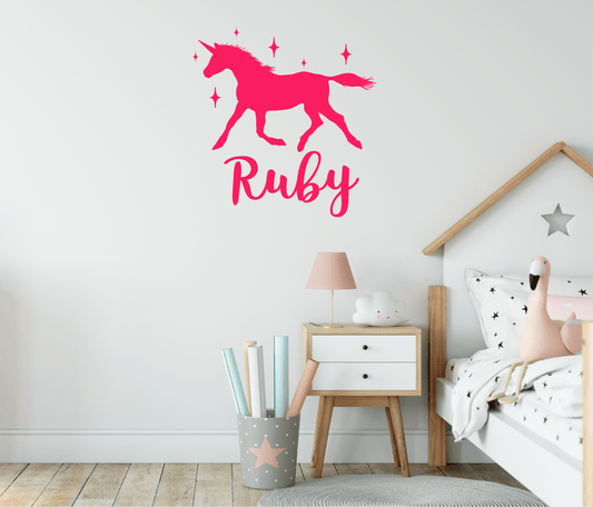Unicorn Wall Stickers - Perfect For Girls Bedrooms