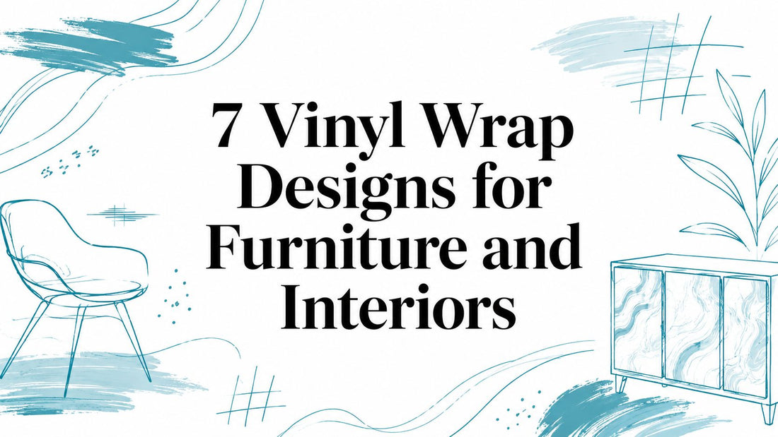 7 Vinyl Wrap Designs for Furniture and Interiors