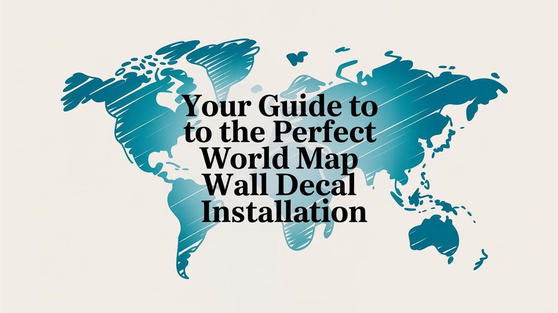 Your Guide to the Perfect World Map Wall Decal Installation