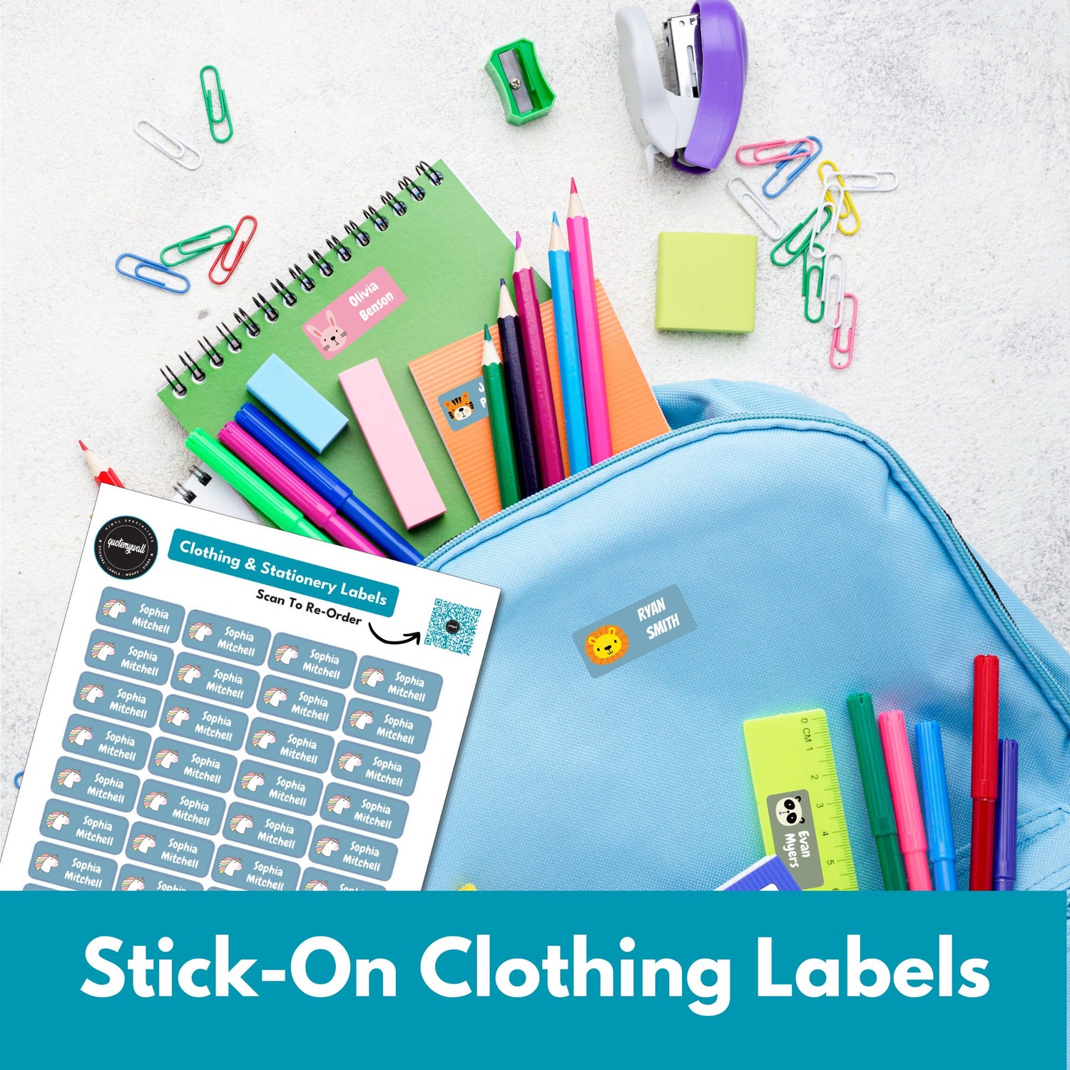 Stick On Clothing Labels