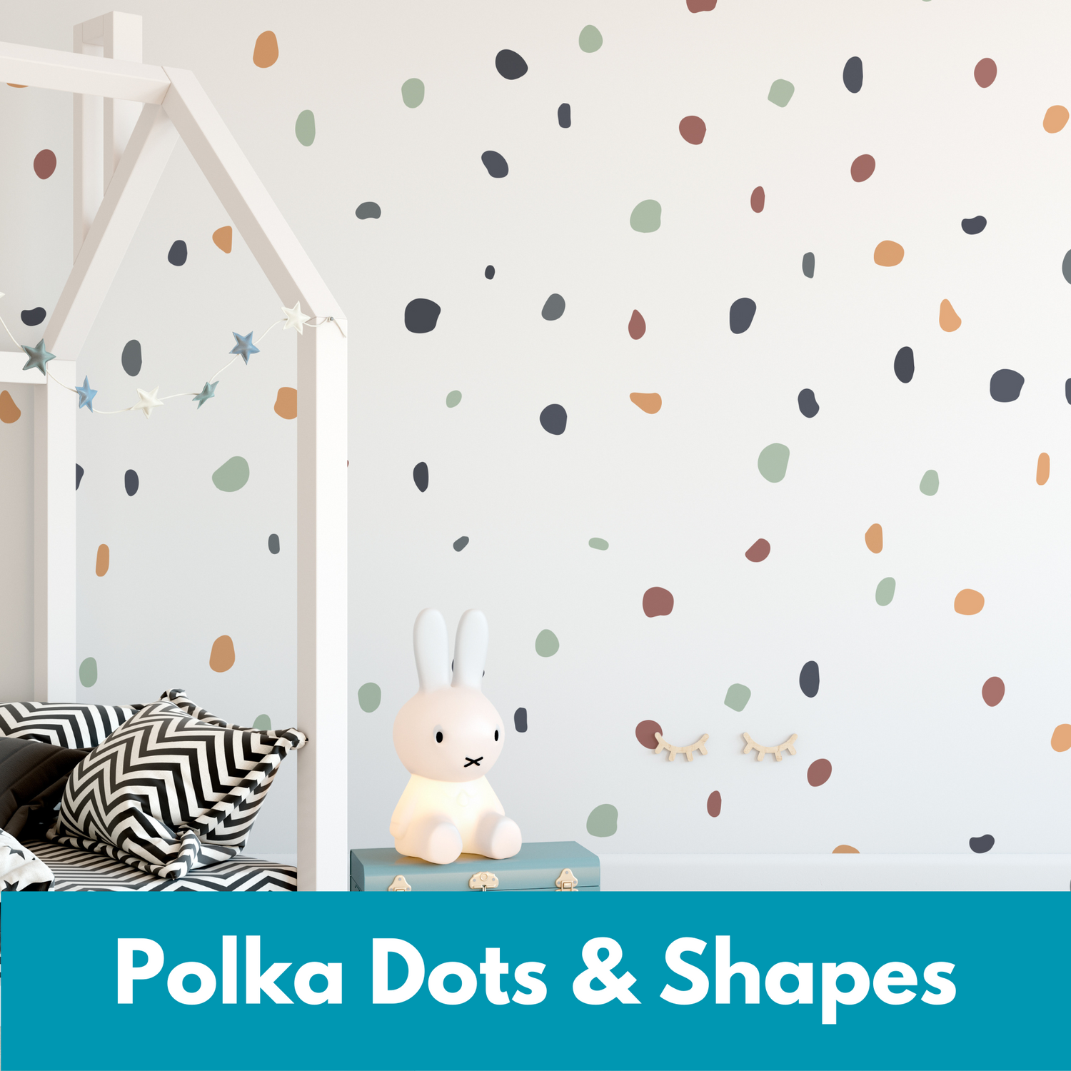 polka dot wall stickers