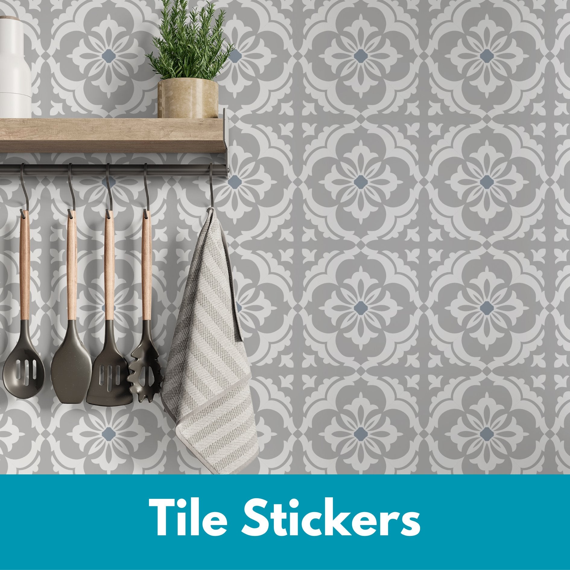 Tile Stickers UK For Kitchen & Bathroom | Wall & Floor | Vinyl Tiles ...