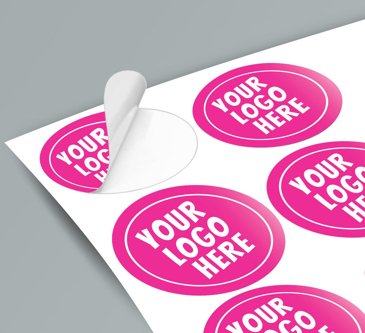 custom stickers and personalised labels logo uk print text customised
