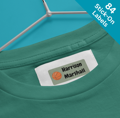 84 Sports Stick On Clothing Labels  Clothes Labels