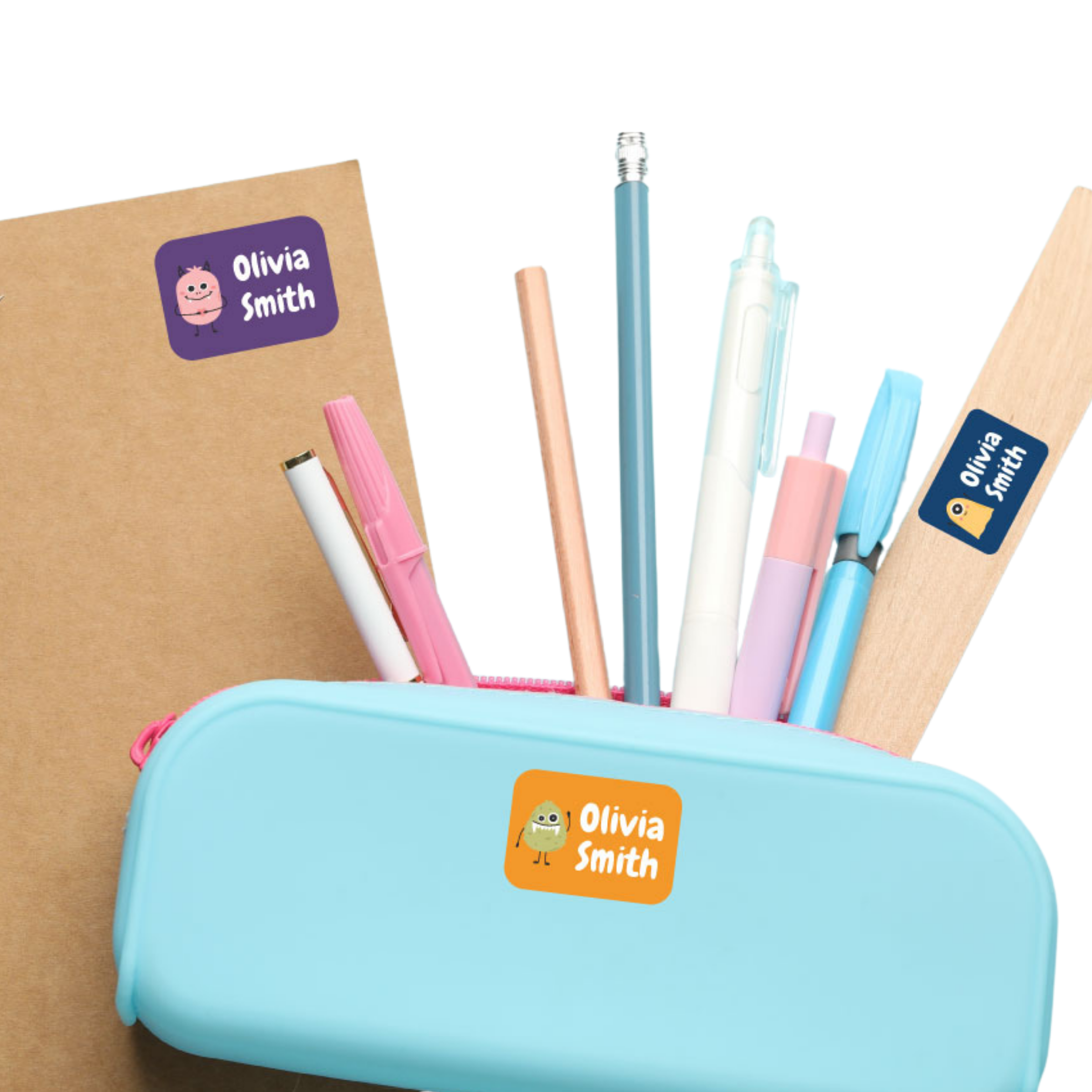 pta name labels for schools kids uniform