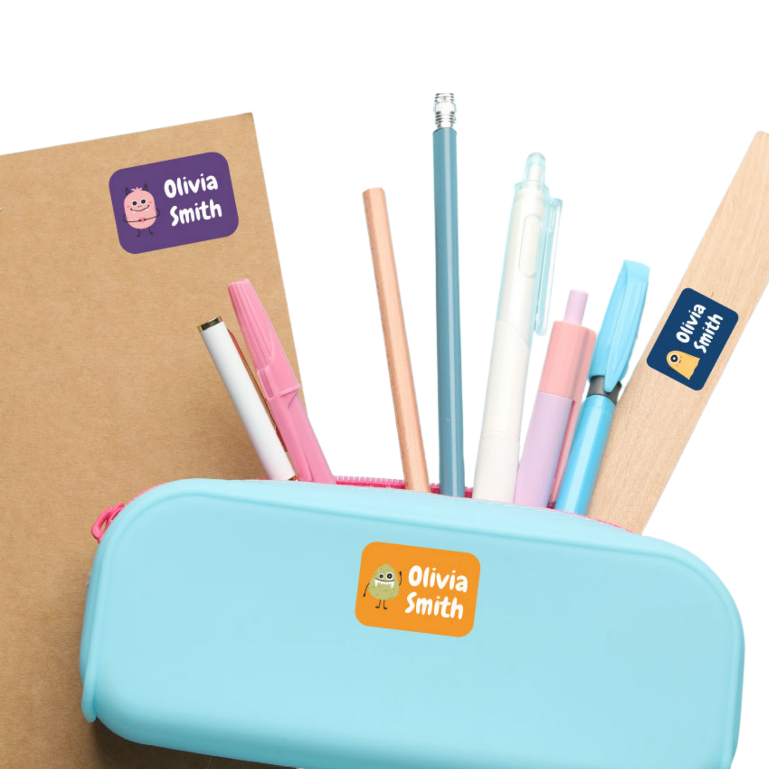 pta name labels for schools kids uniform