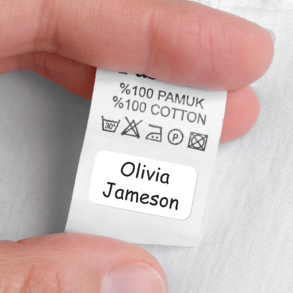 Plain Stick On Name Labels