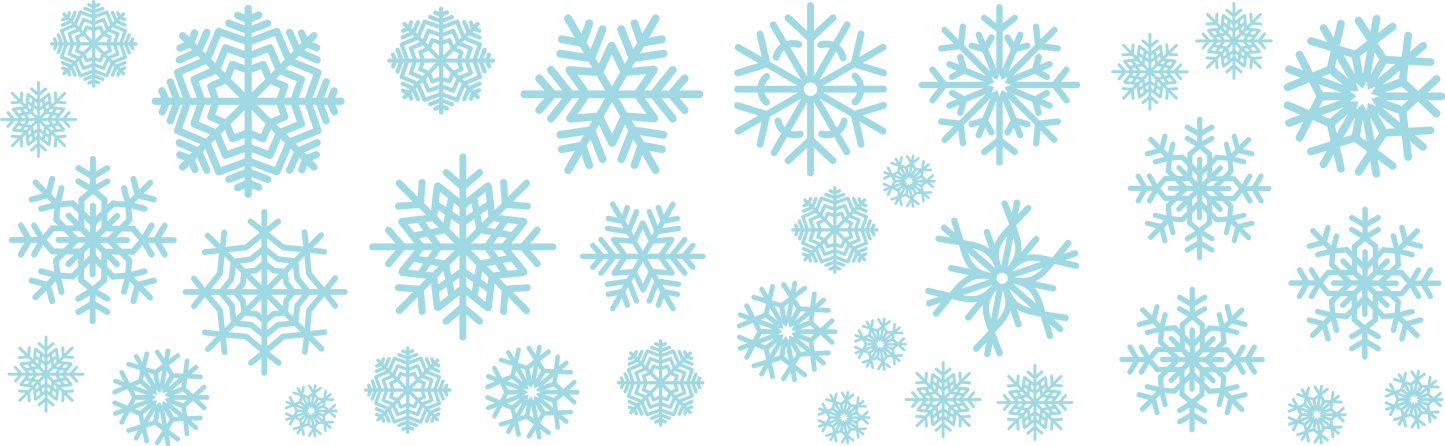 Snow Flake Window Stickers Decals