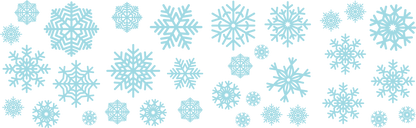 Snow Flake Window Stickers Decals