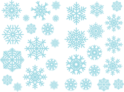 Snow Flake Window Stickers Decals