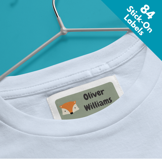 84 Cute Animal Stick On Clothing Labels For Children's School Clothes & Stationery  Clothes Labels
