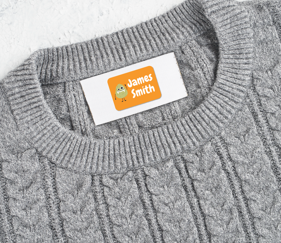name labels for school kids clothes name tags UK