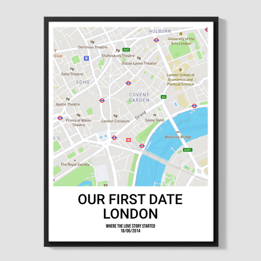 Personalised Street Map Print Poster