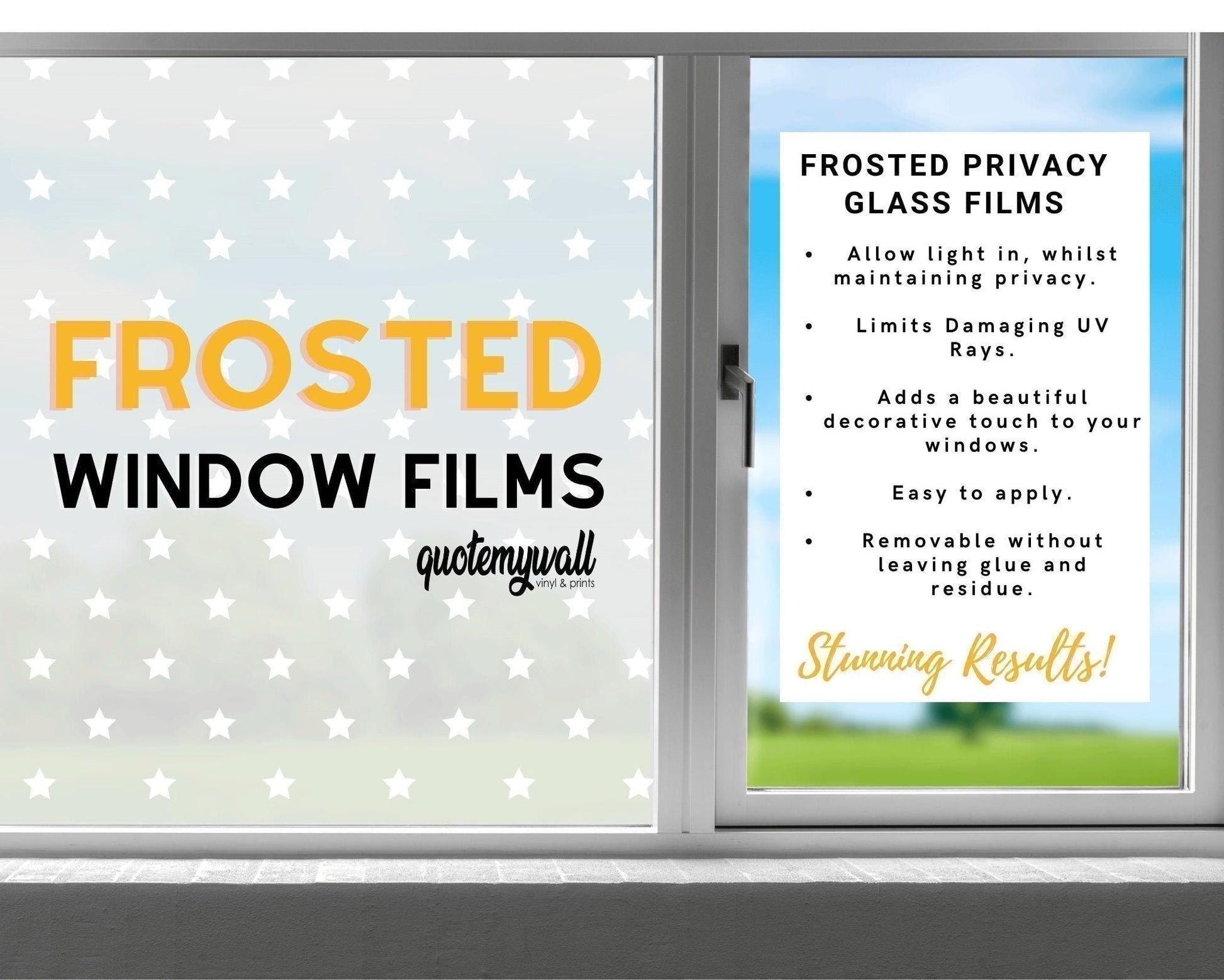 Christmas Window Sticker Reindeer Trees & Snowflakes Xmas Window Decoration Removable