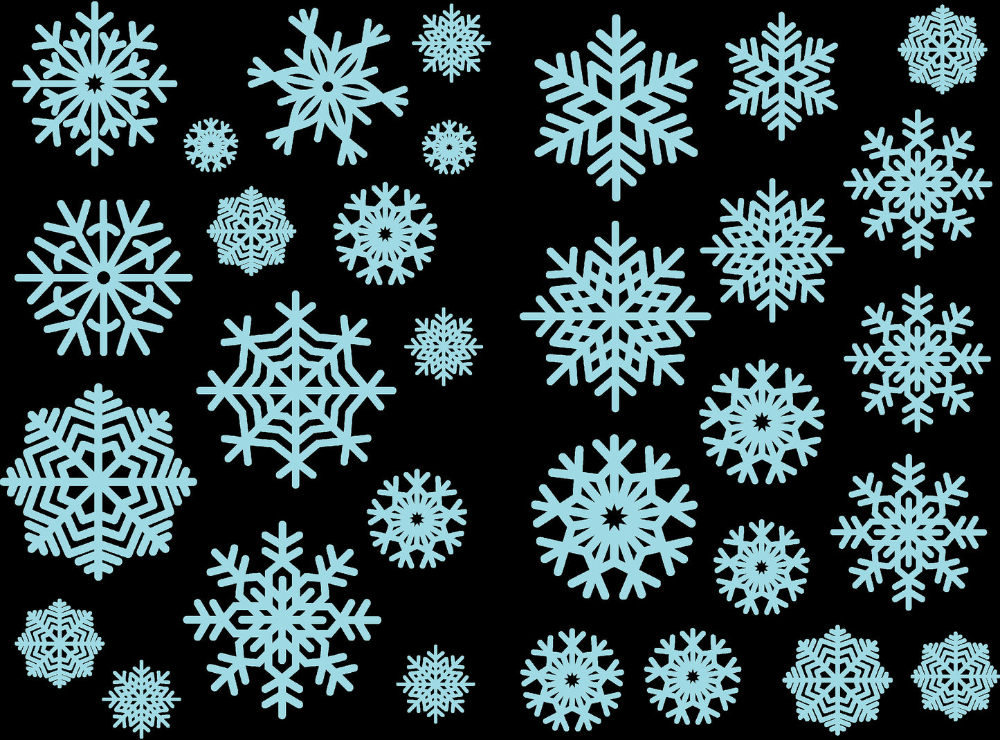 Christmas Snowflake Window Stickers Decals Xmas Window Decorations Removable Festive Self Adhesive For Kids Room Home
