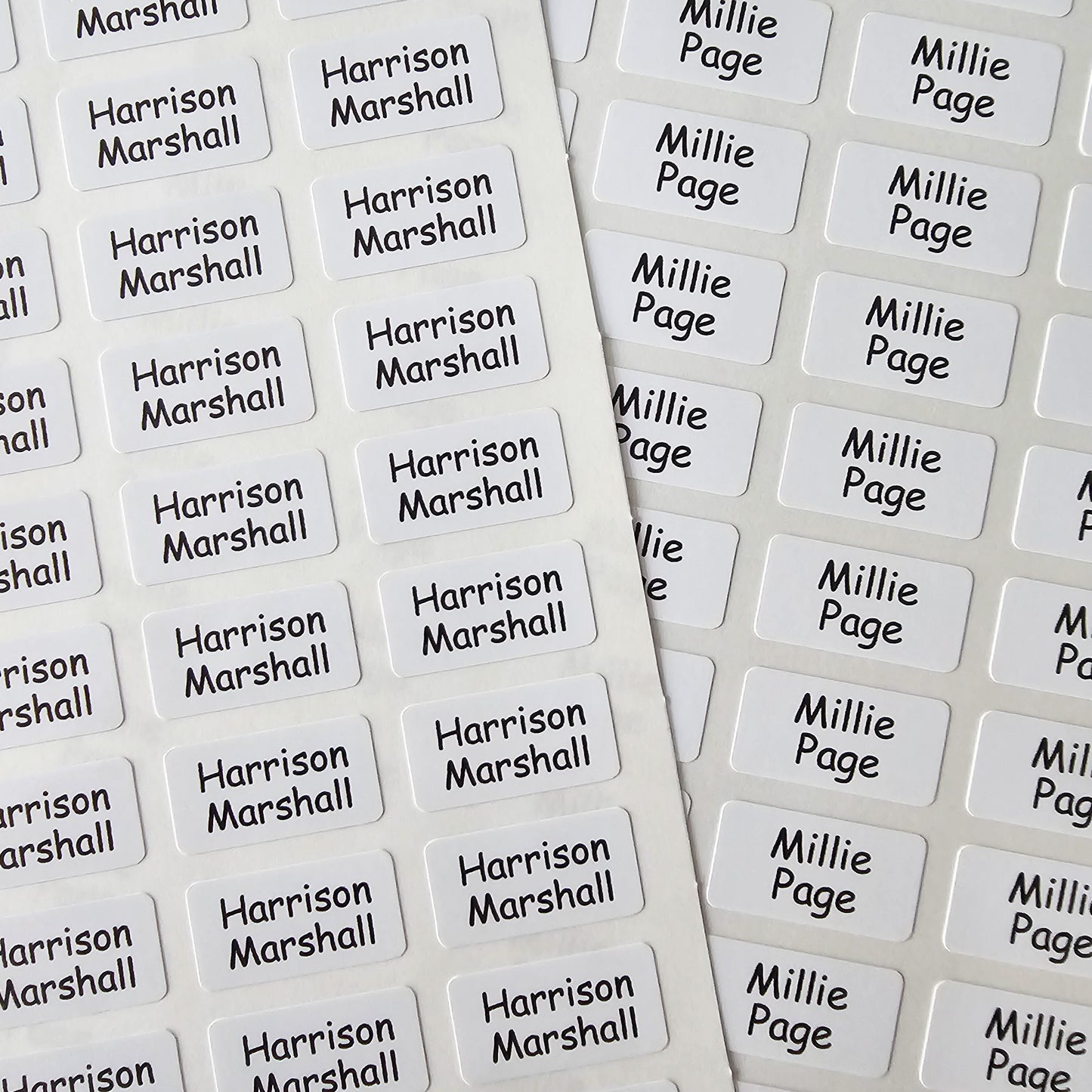 66 Stick On Clothing Labels For Kids School Uniform Clothing, Stationery & Items - Care Home Labels - Washable