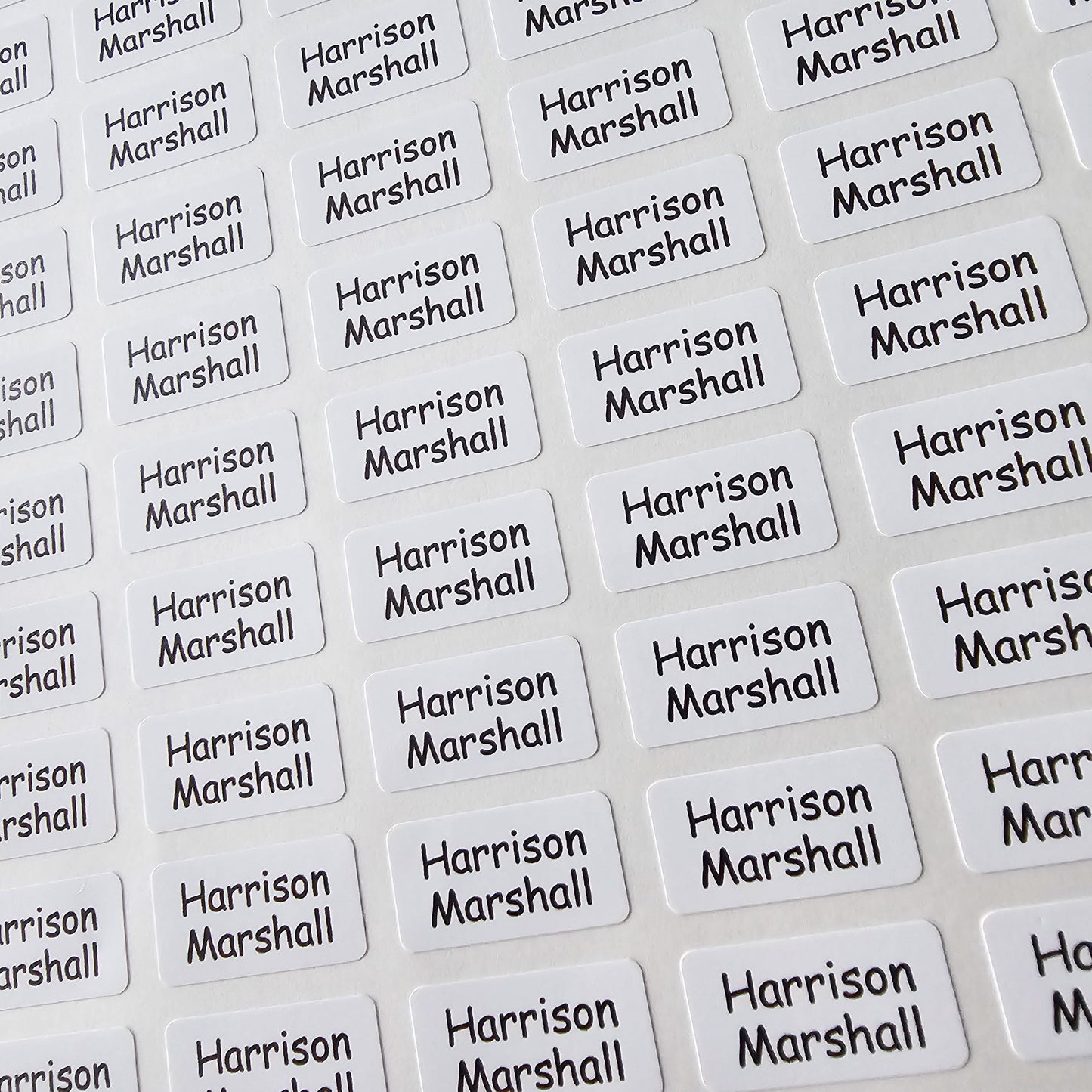 105 Stick On Clothes Labels For Clothing - School Name Labels, Care Home Stickers For Items & Belongings