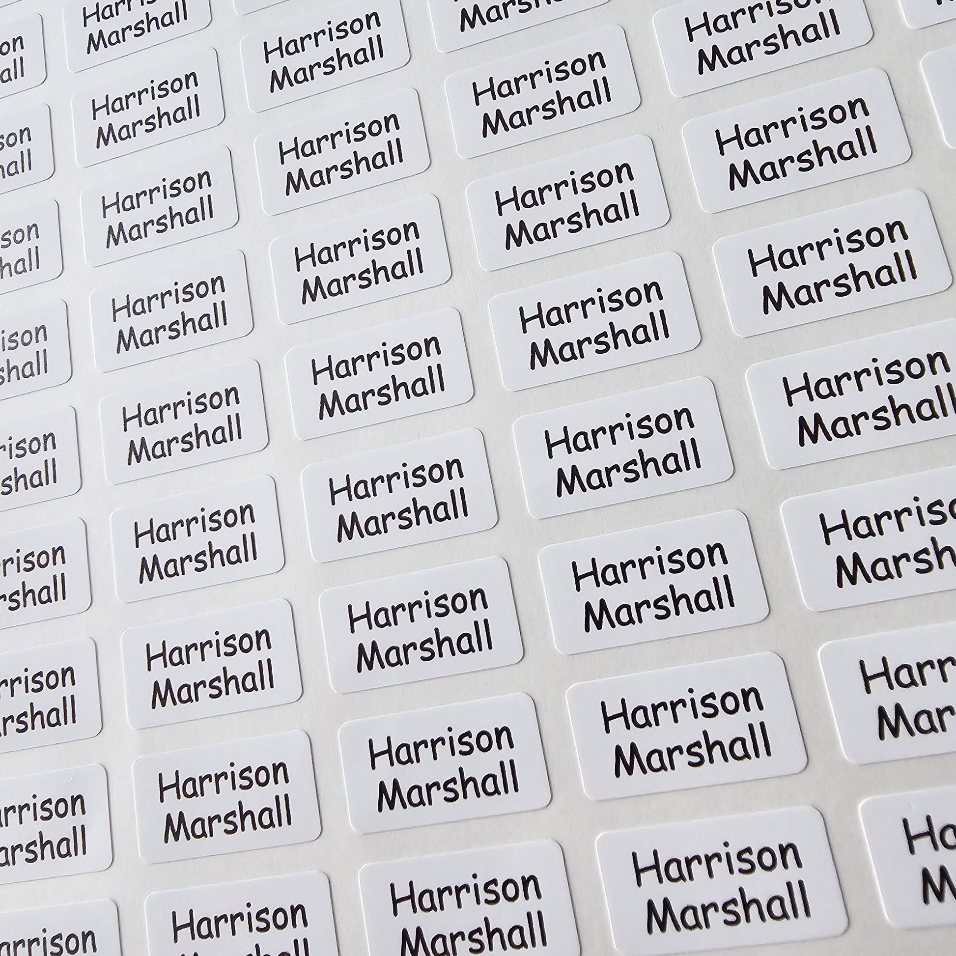105 x Clothing Labels No-Iron Stick On, Washable Clothes Stickers For Kids Children's Uniform, Care Home Labels