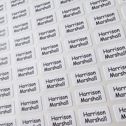 105 x Clothing Labels No-Iron Stick On, Washable Clothes Stickers For Kids Children's Uniform, Care Home Labels