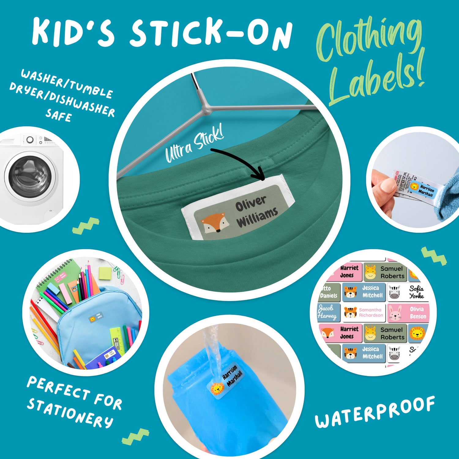 stick on clothes labels for kids