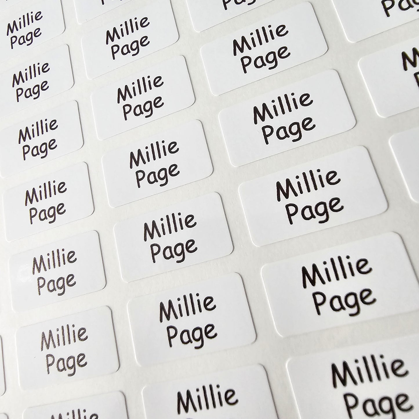 66 Stick On Clothing Labels For Kids School Uniform Clothing, Stationery & Items - Care Home Labels - Washable