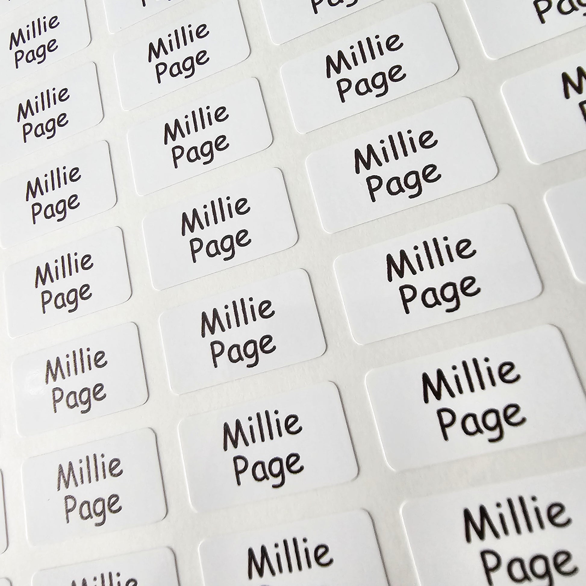66 Stick On Clothing Labels For Kids School Uniform Clothing, Stationery & Items - Care Home Labels - Washable