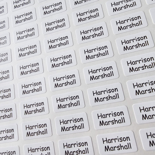 stick on clothing labels