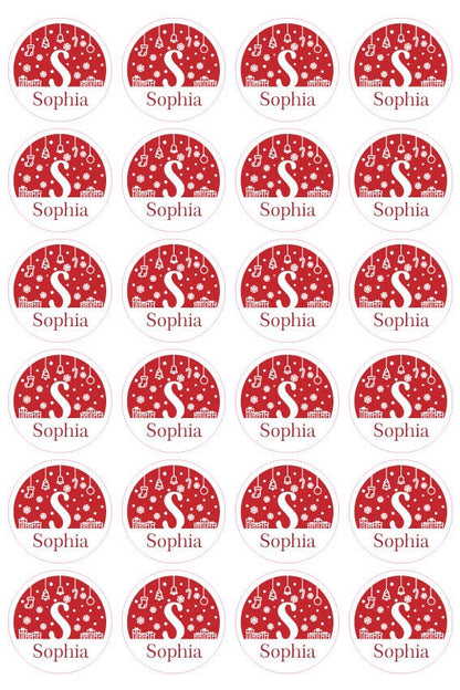 Decorative Custom Name Sticker For Christmas Presents - Christmas Gift Name Stickers Labels Tags