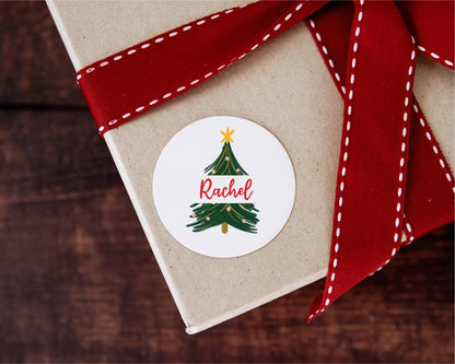 Personalised Christmas Present Name Label Sticker For Gifts - Custom Christmas Stickers Wrapping Paper Tags