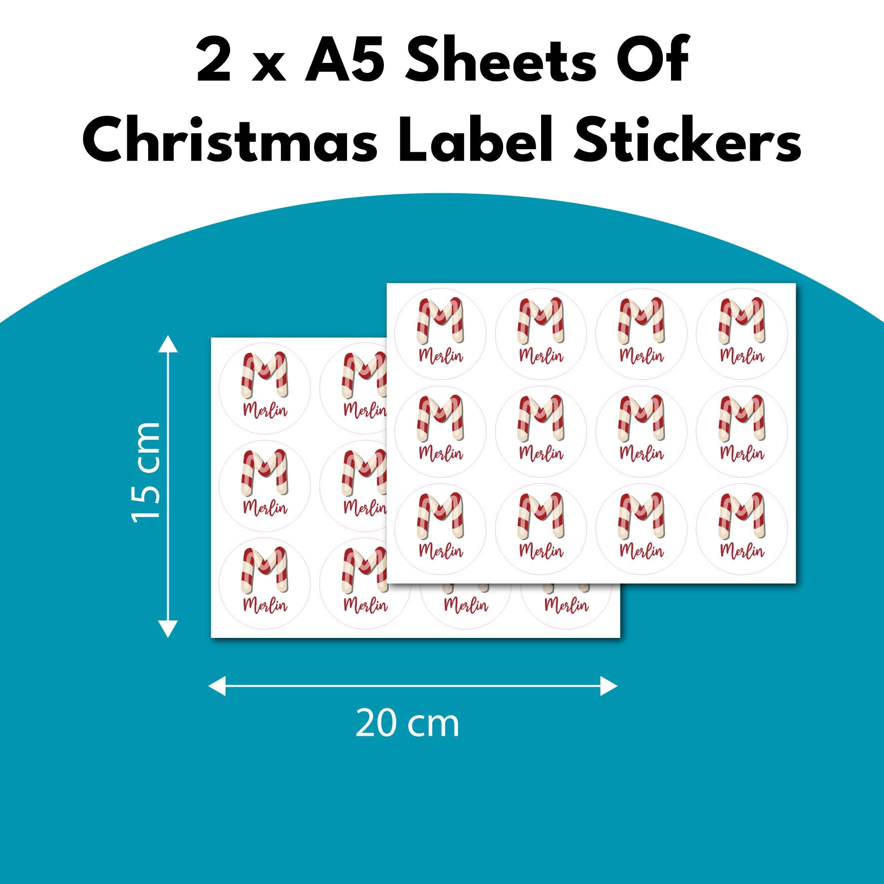 Dinosaur Christmas Personalised Name Present Stickers Labels Gift Tag